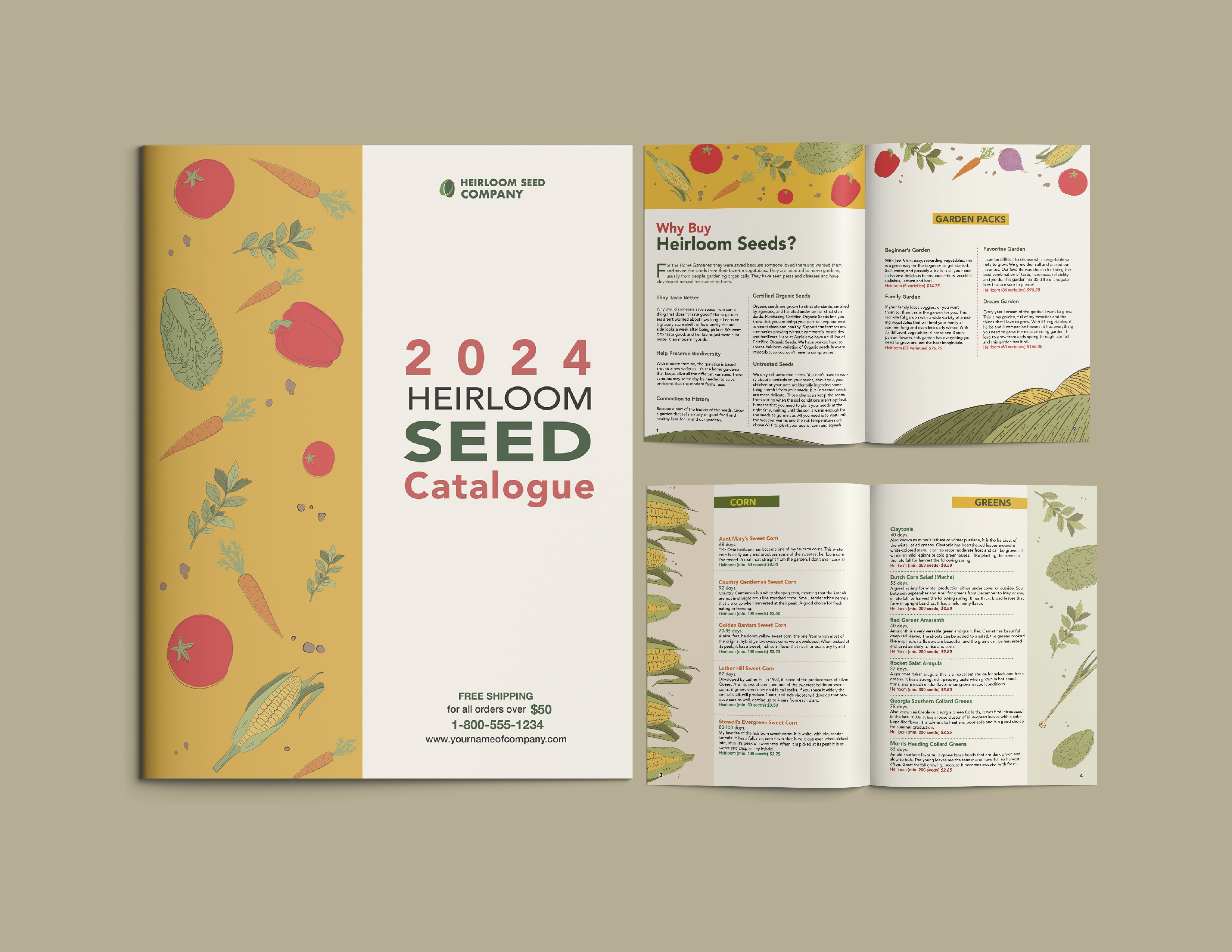 The cover of a seed catalog.