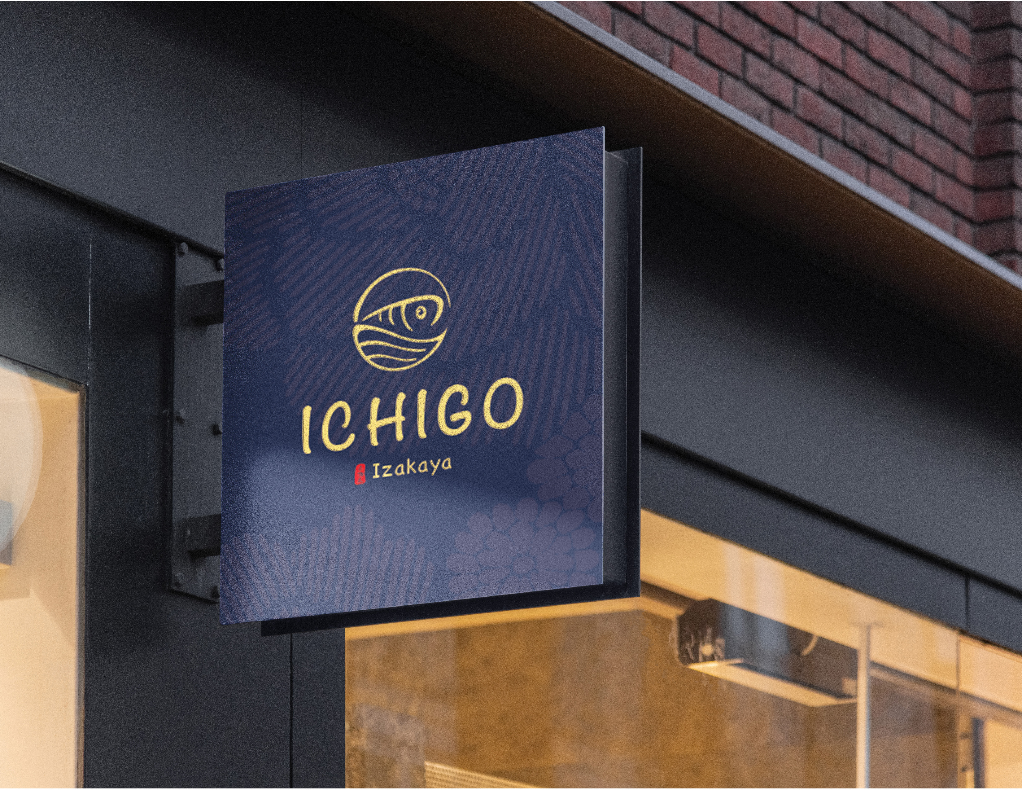 The store sign of ICHIGO Japanese Restaurant.